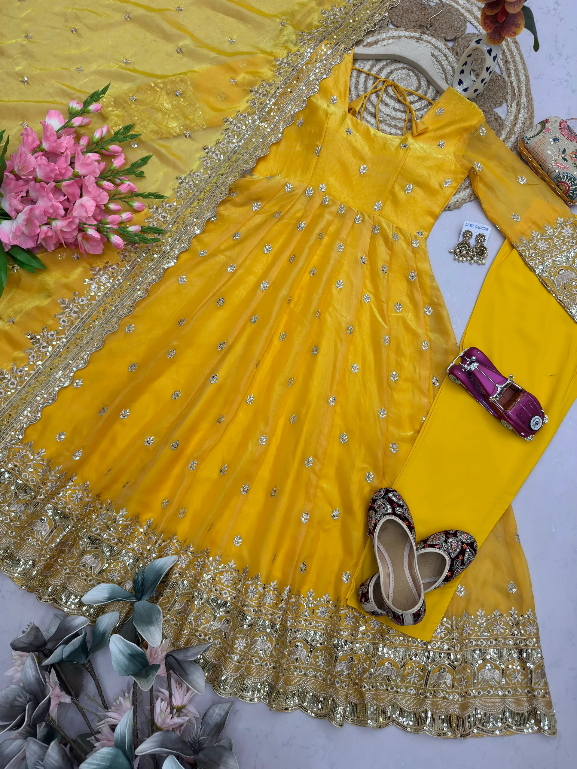 DesignerSai Party Wear Gown Set – Elegance Redefined - View 3