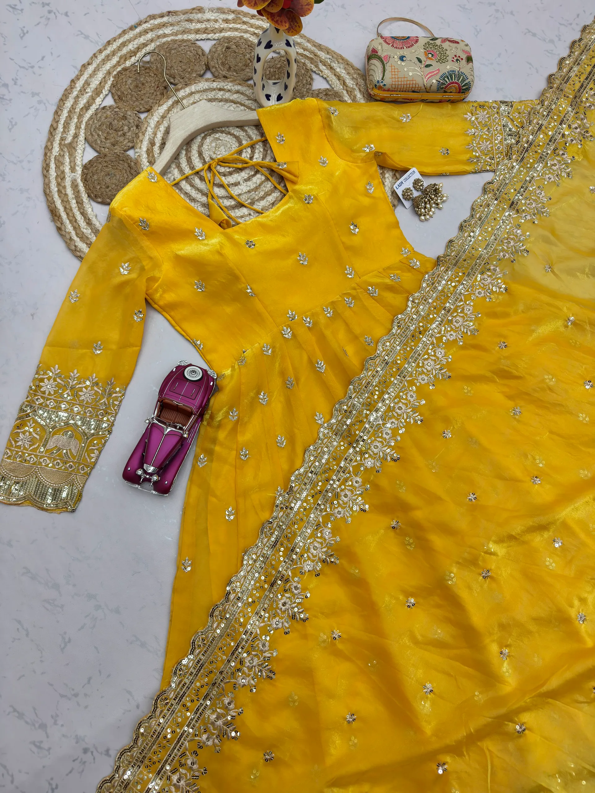 DesignerSai Party Wear Gown Set – Elegance Redefined - View 4