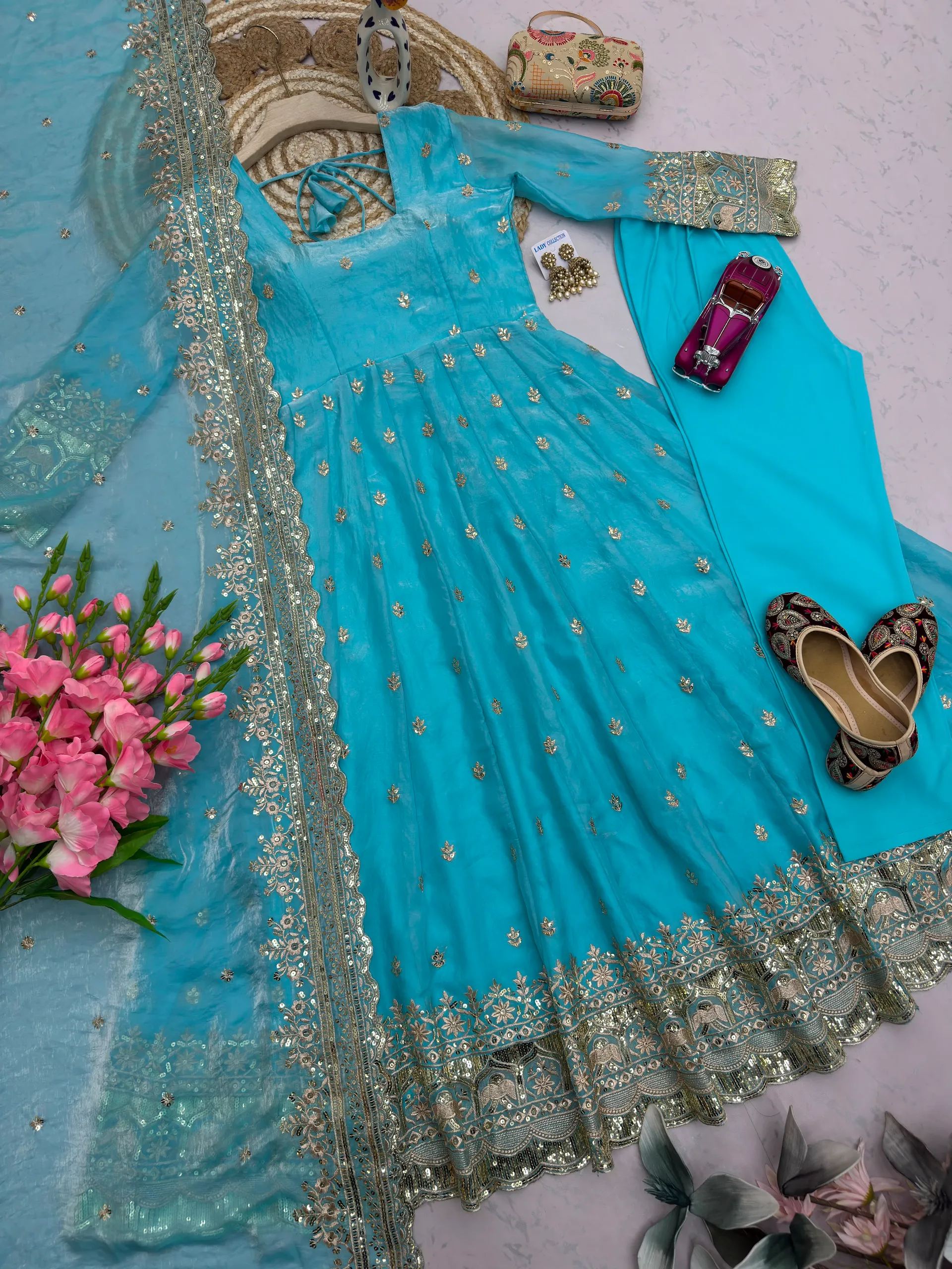 DesignerSai Party Wear Gown Set - View 2