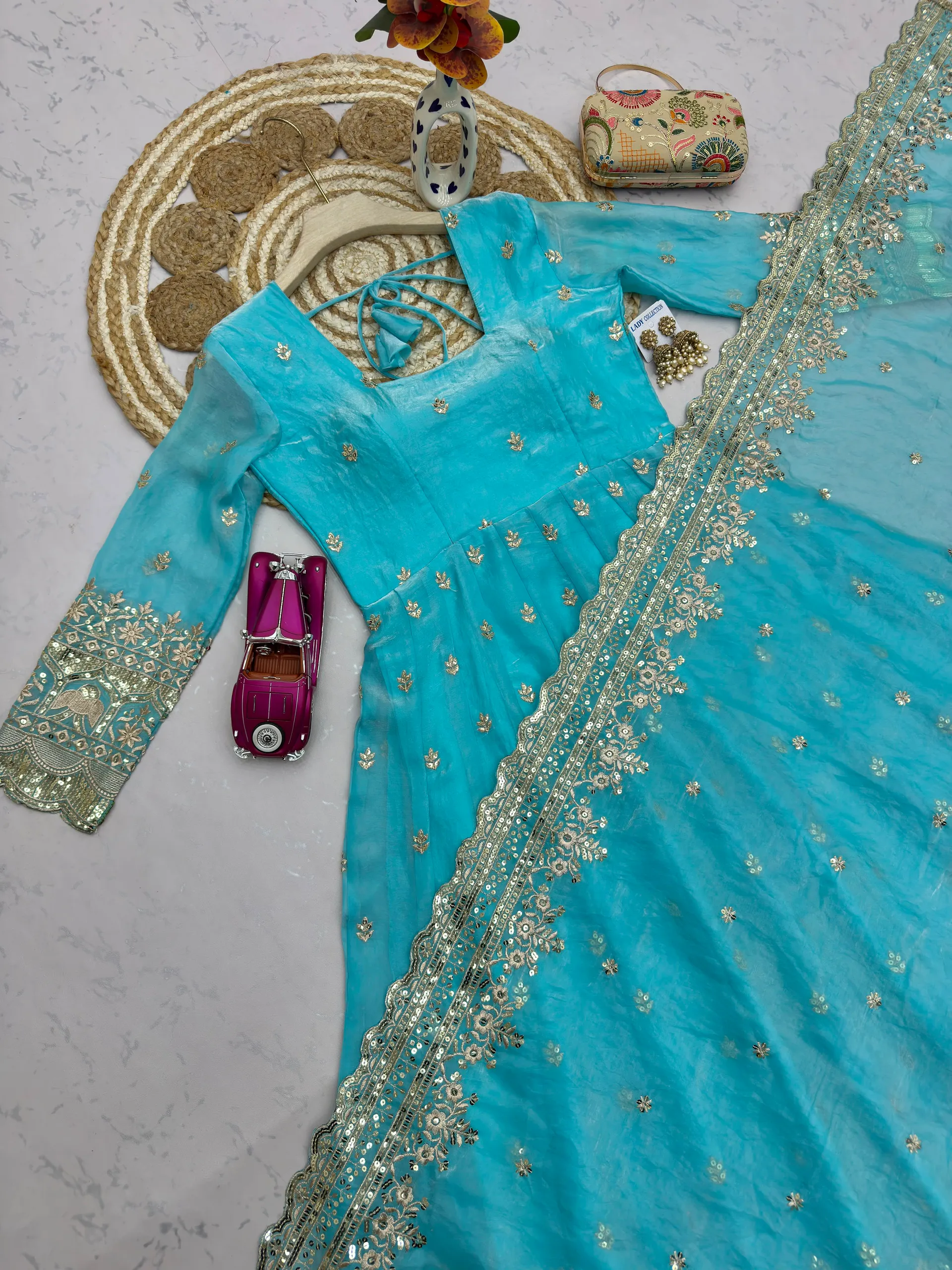DesignerSai Party Wear Gown Set - View 3