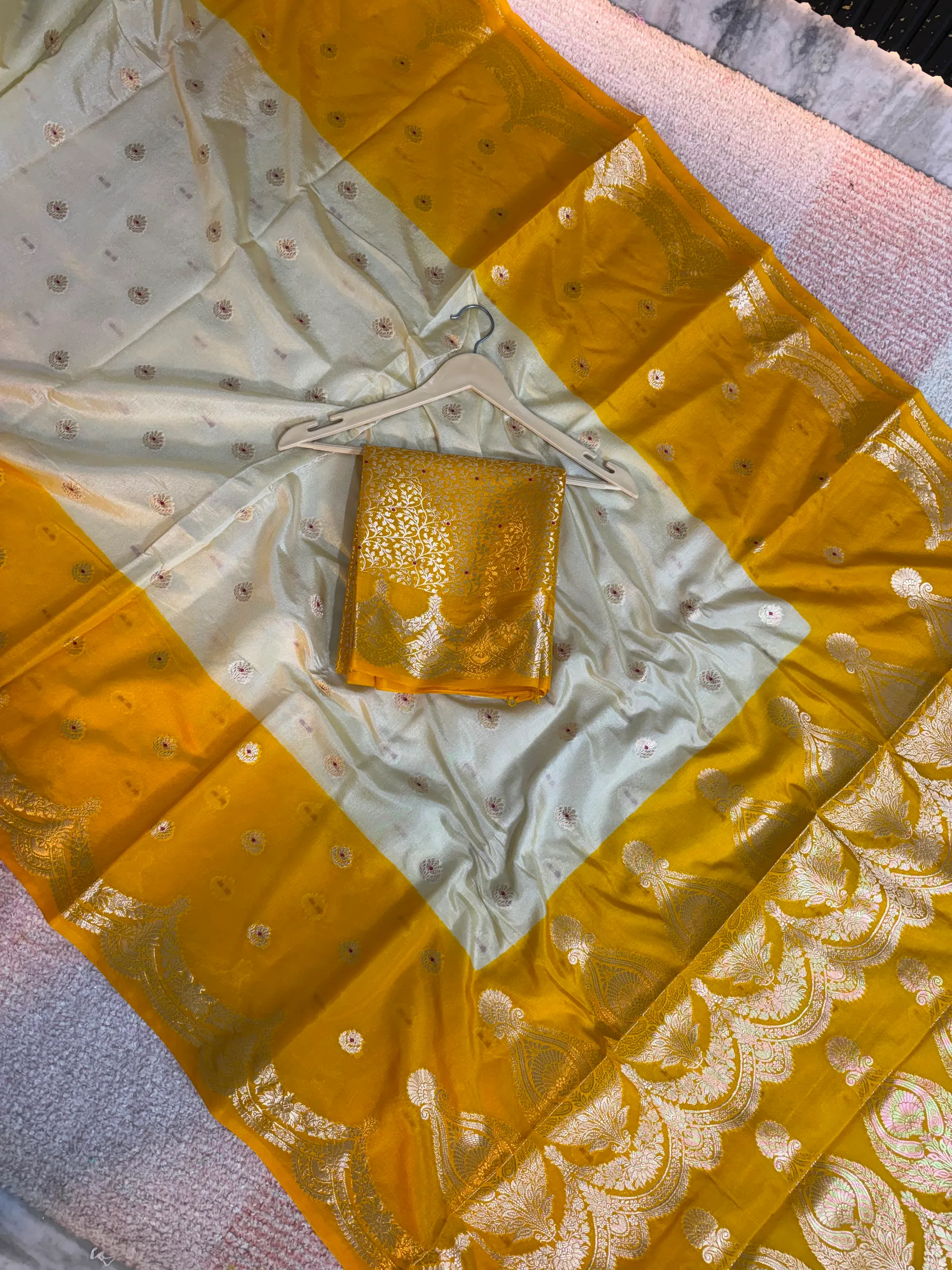 Premium Banarasi Chinon Dybal Soft Silk Saree Collection - View 2