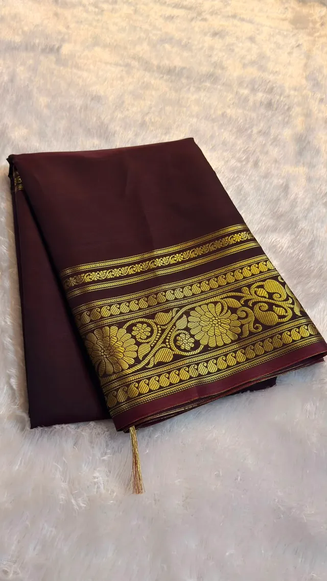 Premium Banarasi Semi Katan Soft Silk Saree Collection - Premium Banarasi Semi Katan Soft Silk Saree Online India - Buy at ₹1050 - Image 1