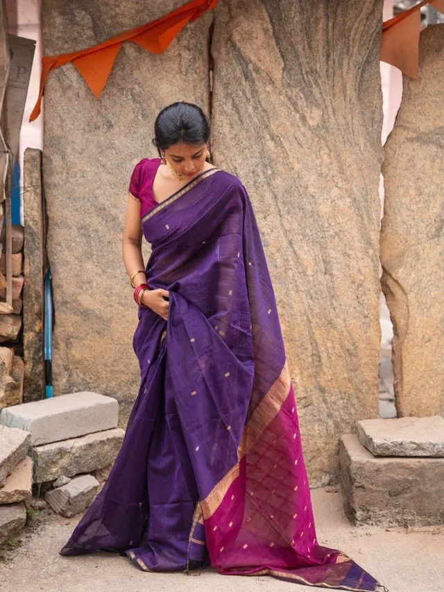 Maheshwari Silk Cotton Saree Collection - View 4