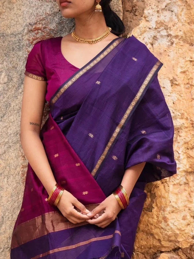 Maheshwari Silk Cotton Saree Collection - View 5
