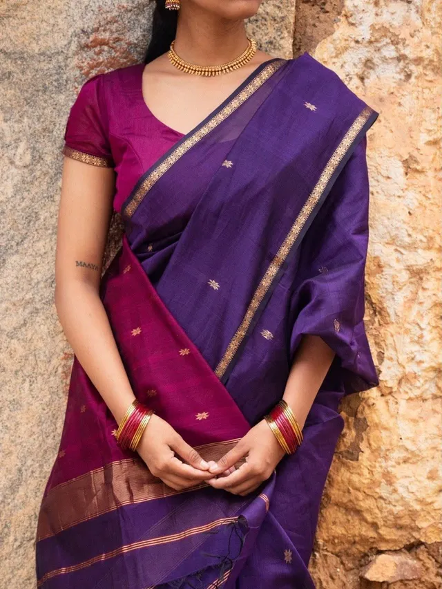 Maheshwari Silk Cotton Saree Collection - View 6