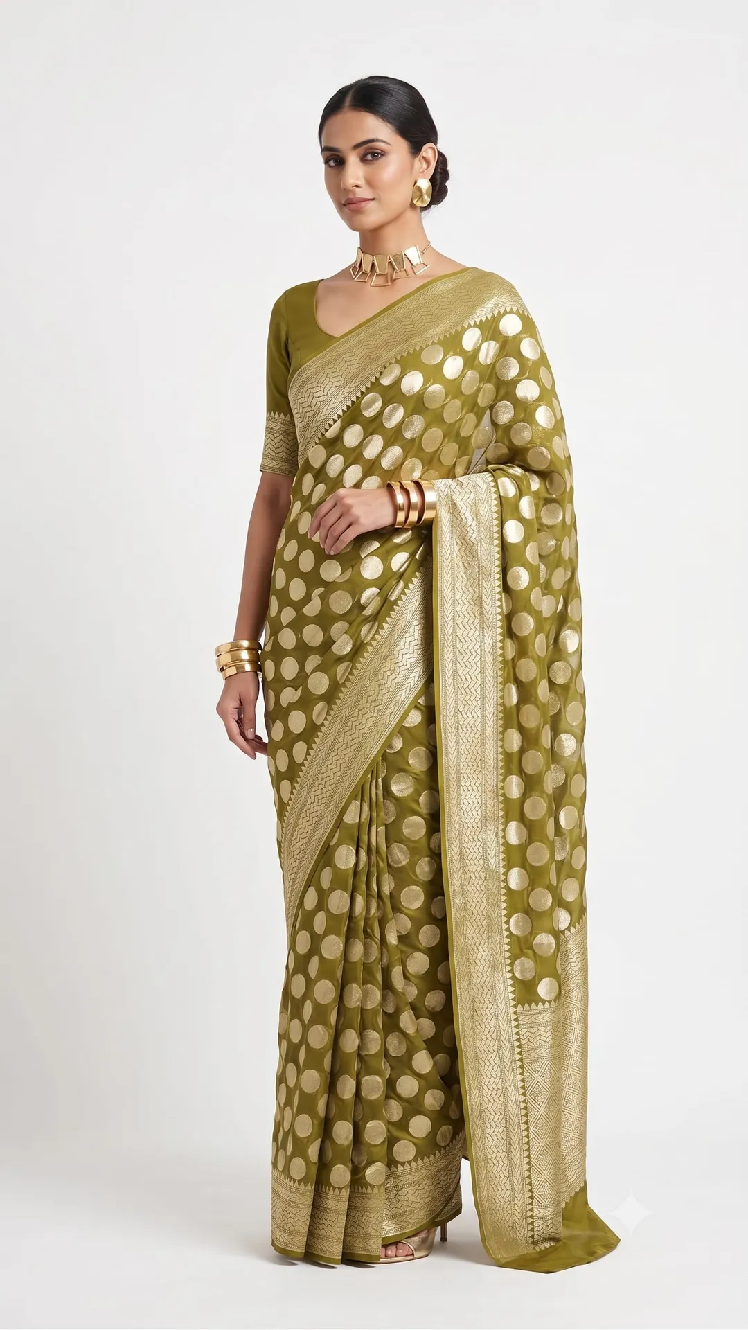 Premium Banarasi Daybal Georgette Saree - Premium Banarasi Daybal Georgette Saree