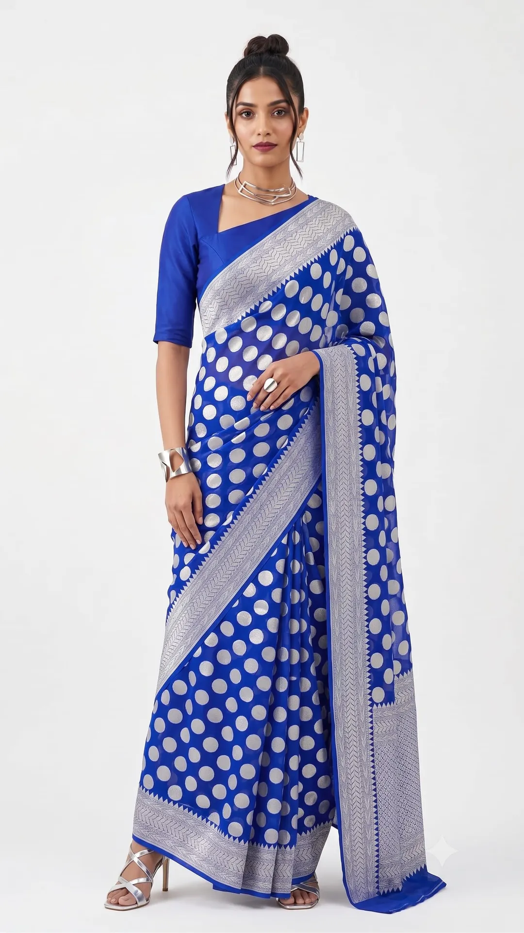 Premium Banarasi Daybal Georgette Saree - Premium Banarasi Daybal Georgette Saree