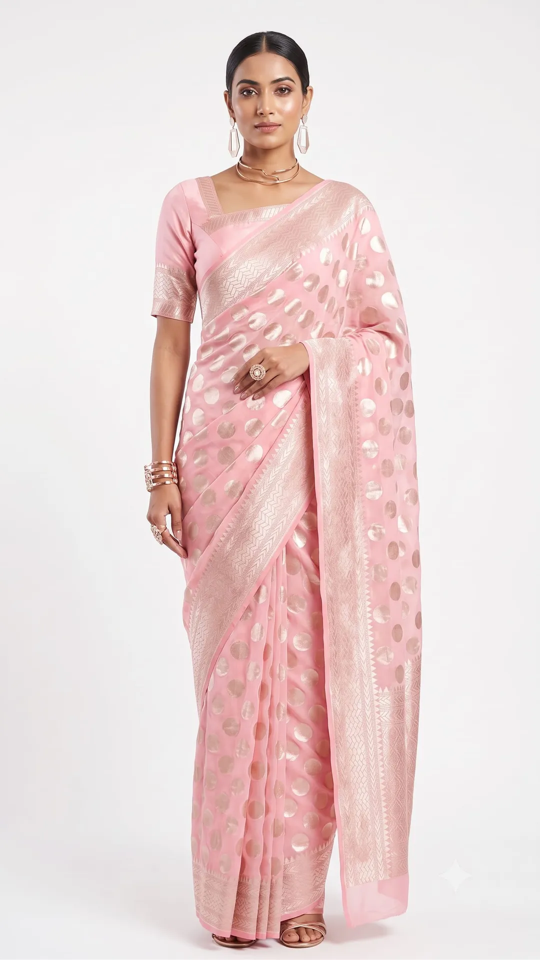 Premium Banarasi Daybal Georgette Saree - Premium Banarasi Daybal Georgette Saree