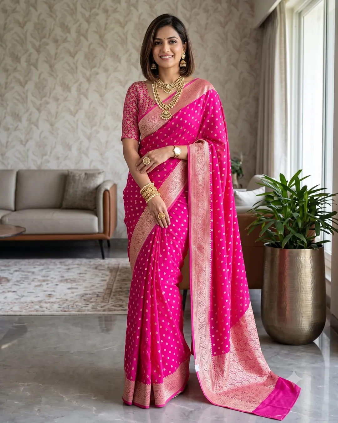 Exquisite Banarasi Daybal Warm Silk Saree - Second View