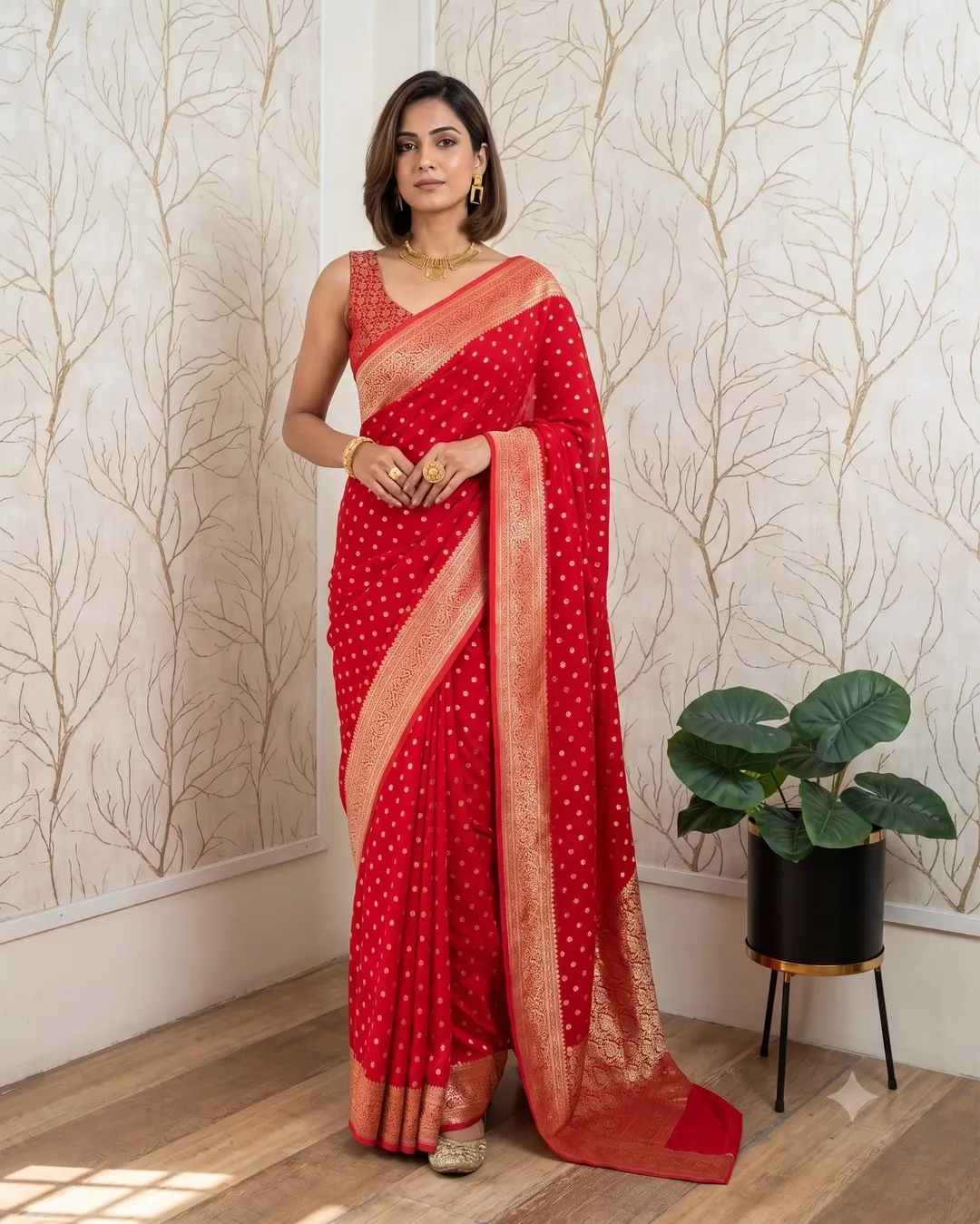 Exquisite Banarasi Daybal Warm Silk Saree - Second View
