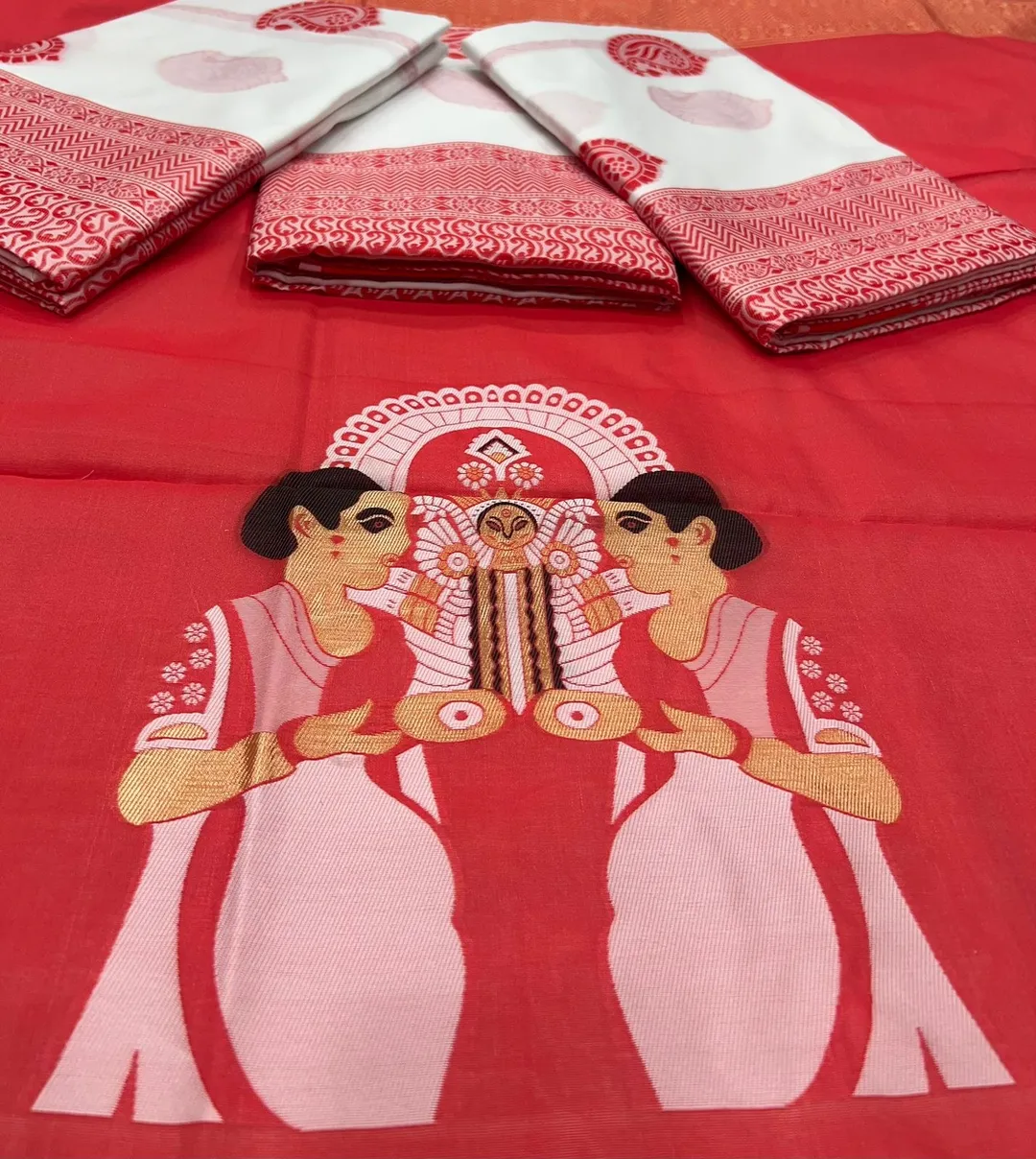 DURGA PUJA SPECIAL | BANARASI SOFT SILK SAREE - View 5
