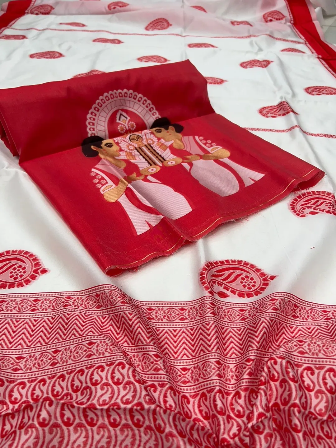 DURGA PUJA SPECIAL | BANARASI SOFT SILK SAREE - View 4