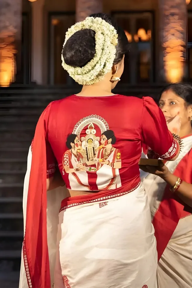 DURGA PUJA SPECIAL | BANARASI SOFT SILK SAREE - View 3
