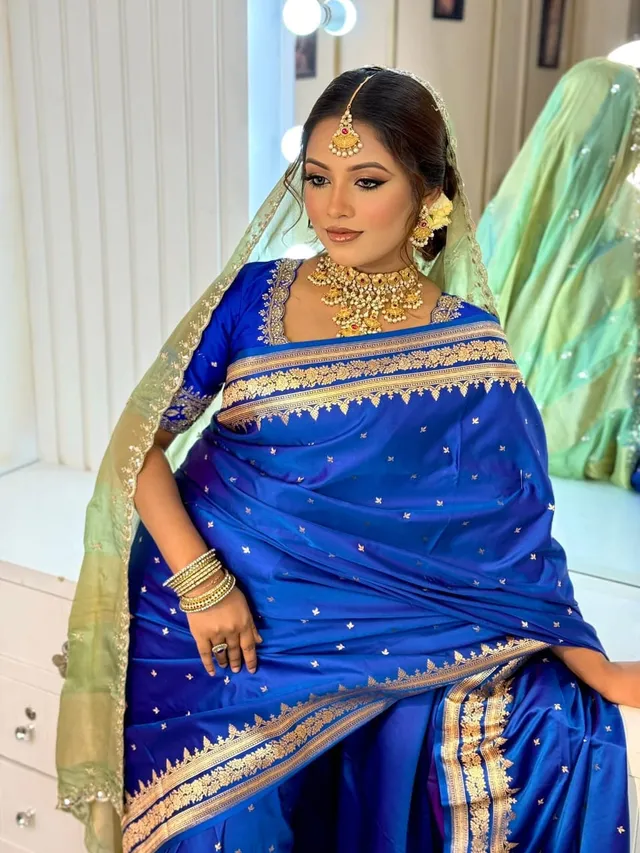 Banarasi Soft Luxuries Mashru Silk Saree Collection - Banarasi Soft Luxuries Mashru Silk Saree Online India - Buy at ₹3499 - Image 1