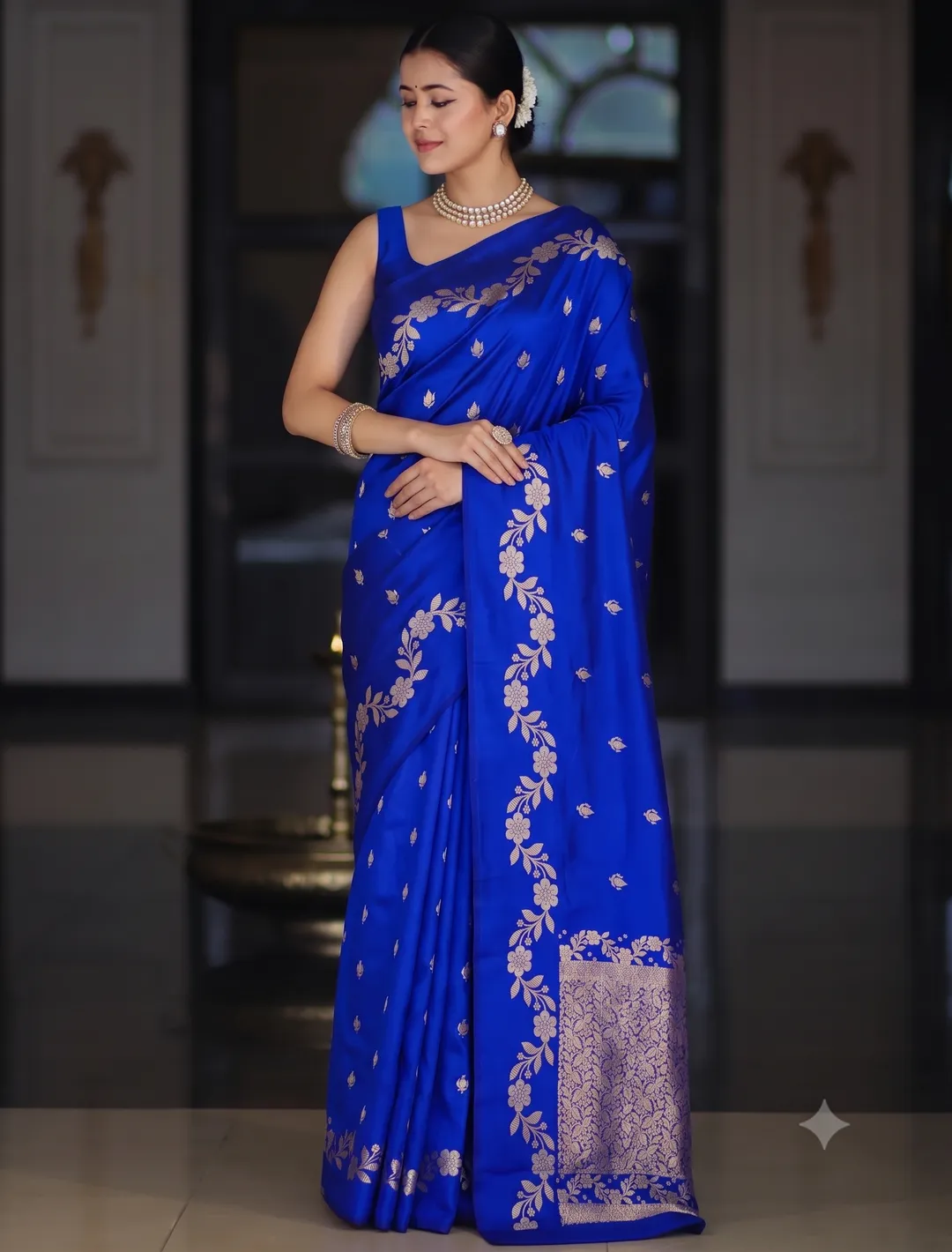 Banarasi Katan Soft Silk Saree | Latest Designer Collection - Premium Banarasi Katan Soft Silk Saree Online India - Buy at ₹1699 - Image 1