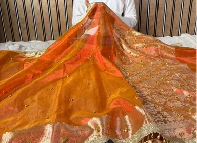Fresh Launch – Premium Banarasi Soft Tissue Silk Ghungroo Saree - Premium Banarasi Soft Tissue Silk Saree Online India - Buy at ₹2699 - Image 1