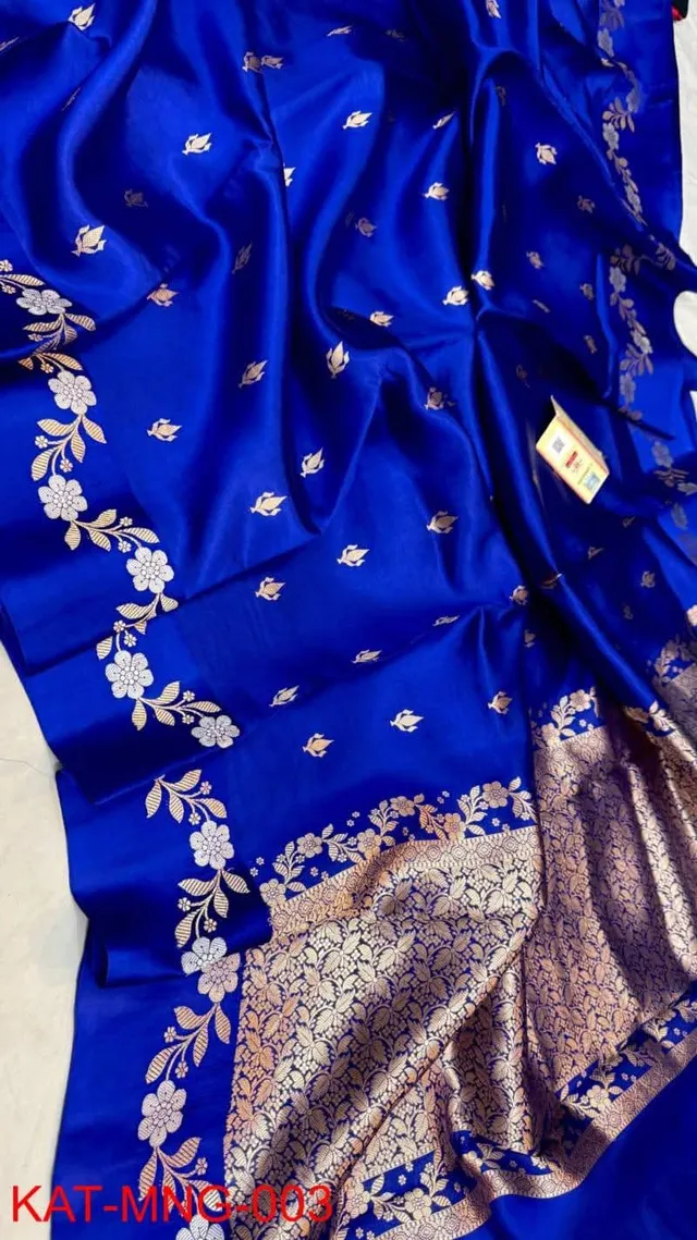 Banarasi Katan Soft Silk Saree | Latest Designer Collection - View 2