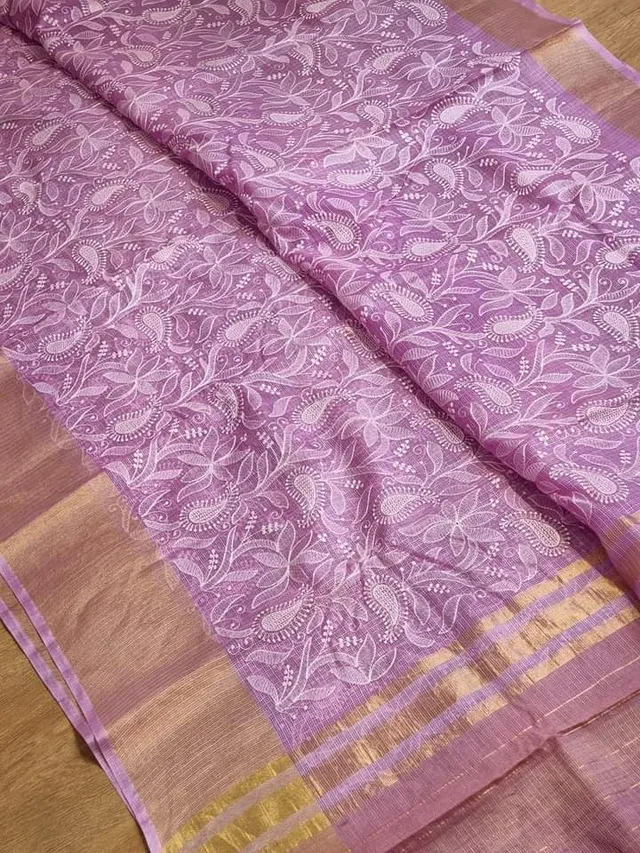 Banarasi Handloom Party & Daily Wear Kota Check Silk Saree - View 3