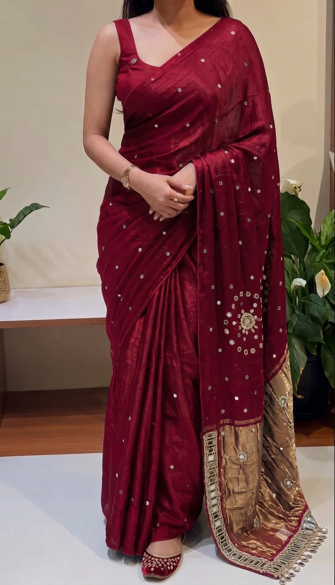❤️ ORIGINAL GAJI SILK BANDHANI SAREE ❤️ - Pure Modal Gaji Silk Saree Online India - Buy at ₹2199 - Image 1