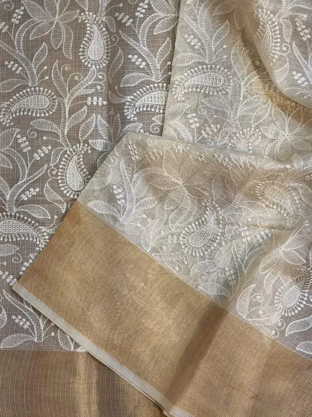 Banarasi Handloom Kota Check Silk Saree Collection - View 2