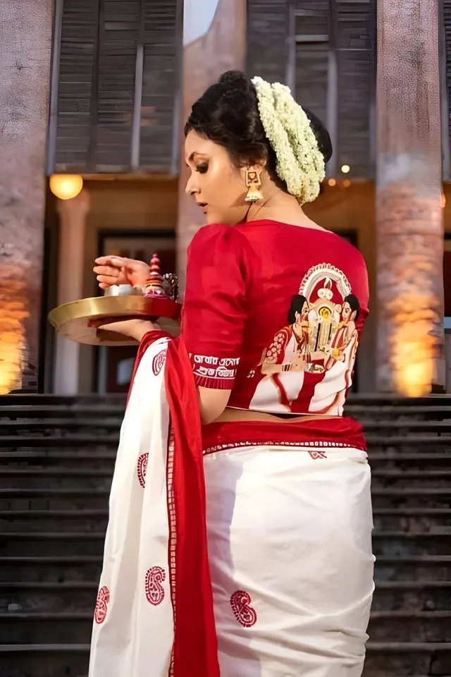 DURGA PUJA SPECIAL | BANARASI SOFT SILK SAREE - Banarasi Soft Silk Saree Online India - Buy at ₹950 - Image 1