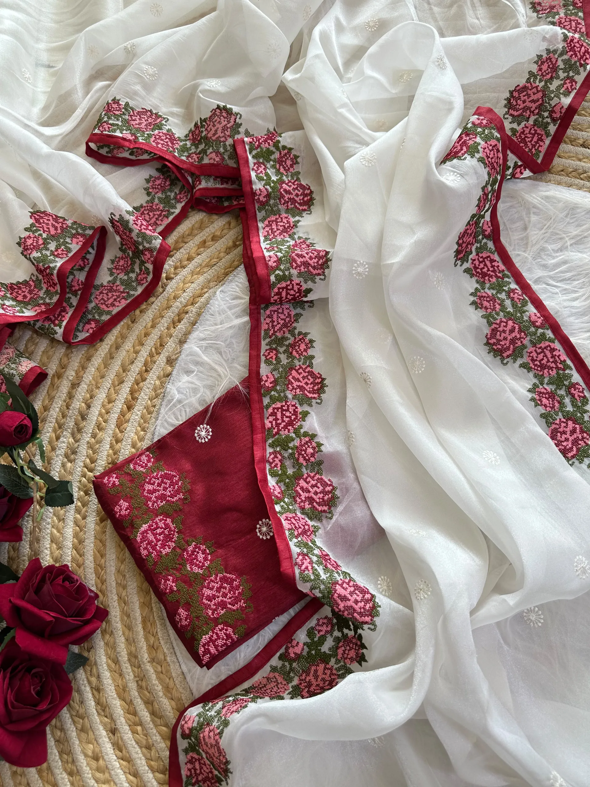 Exclusive Shimmer Tissue Silk Saree | Sundha - View 3