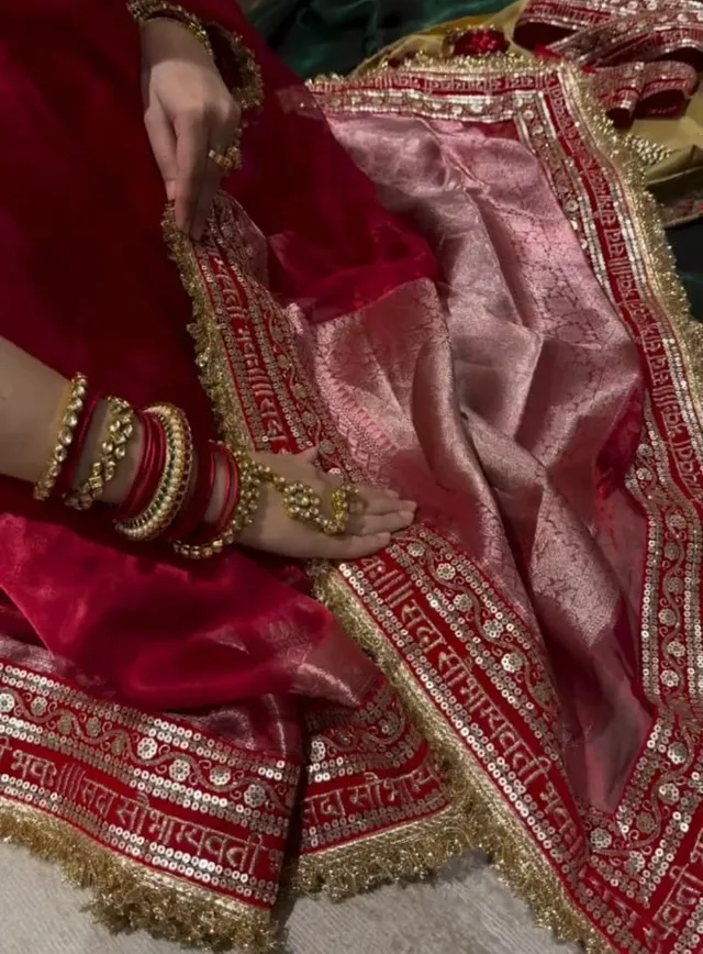 KARWA CHAUTH SPECIAL - Banarasi Soft Mahrani Tissue Silk Saree - Banarasi Soft Mahrani Tissue Silk Saree Online India - Buy at ₹2699 - Image 1